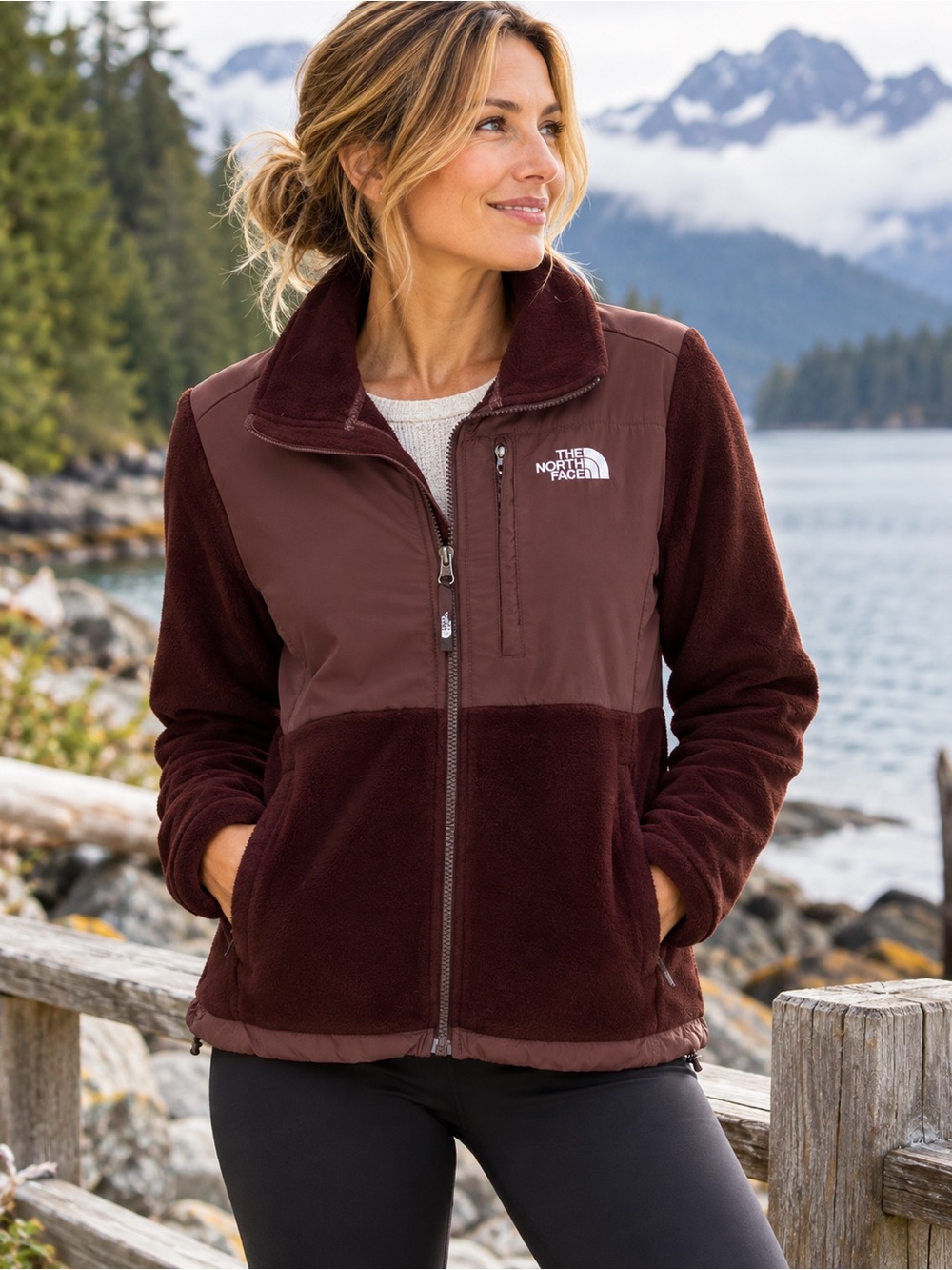 THE NORTH FACE Denali Chocolate Brown Polartec Fleece Jacket Women’s Small